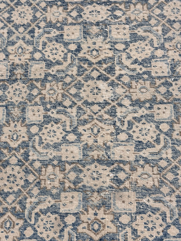 Antique Persian Tabriz Rug - overhead flat lay view [#2]