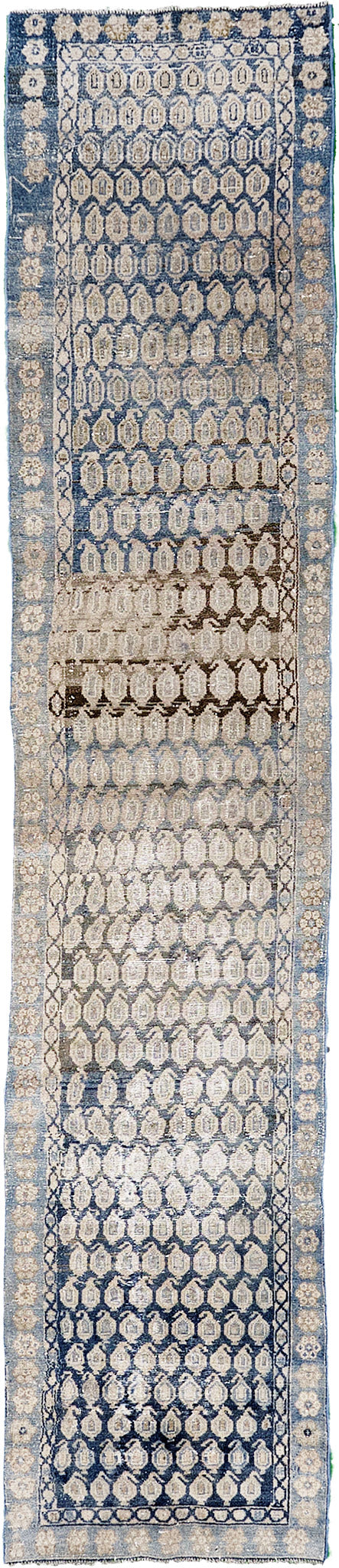 Antique Persian Malayer Runner - narrow runner - one-of-a-kind handmade area rug [#6]