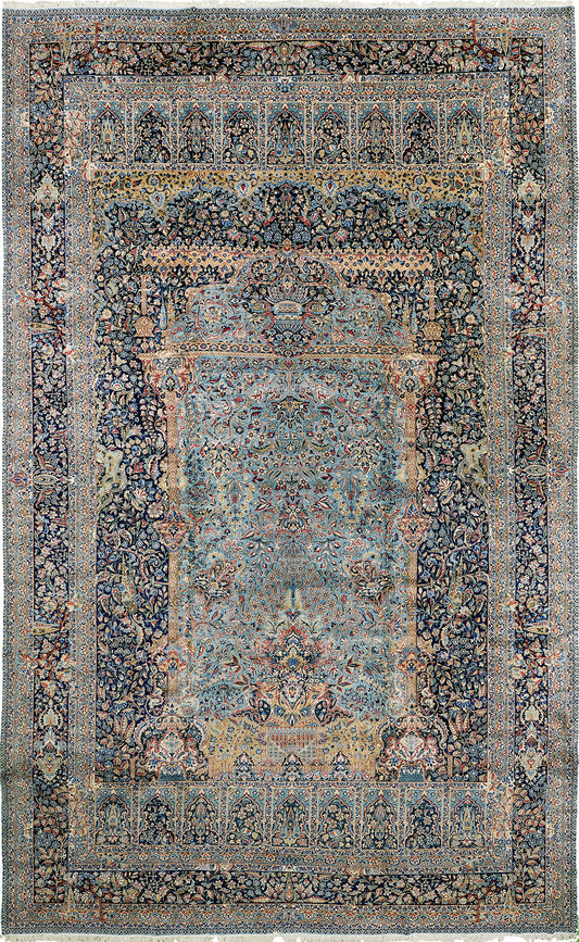 Vintage Fine Persian Kerman Rug