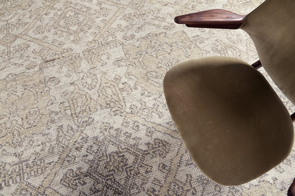 Oushak , Domicile Collection - detailed border and fringe