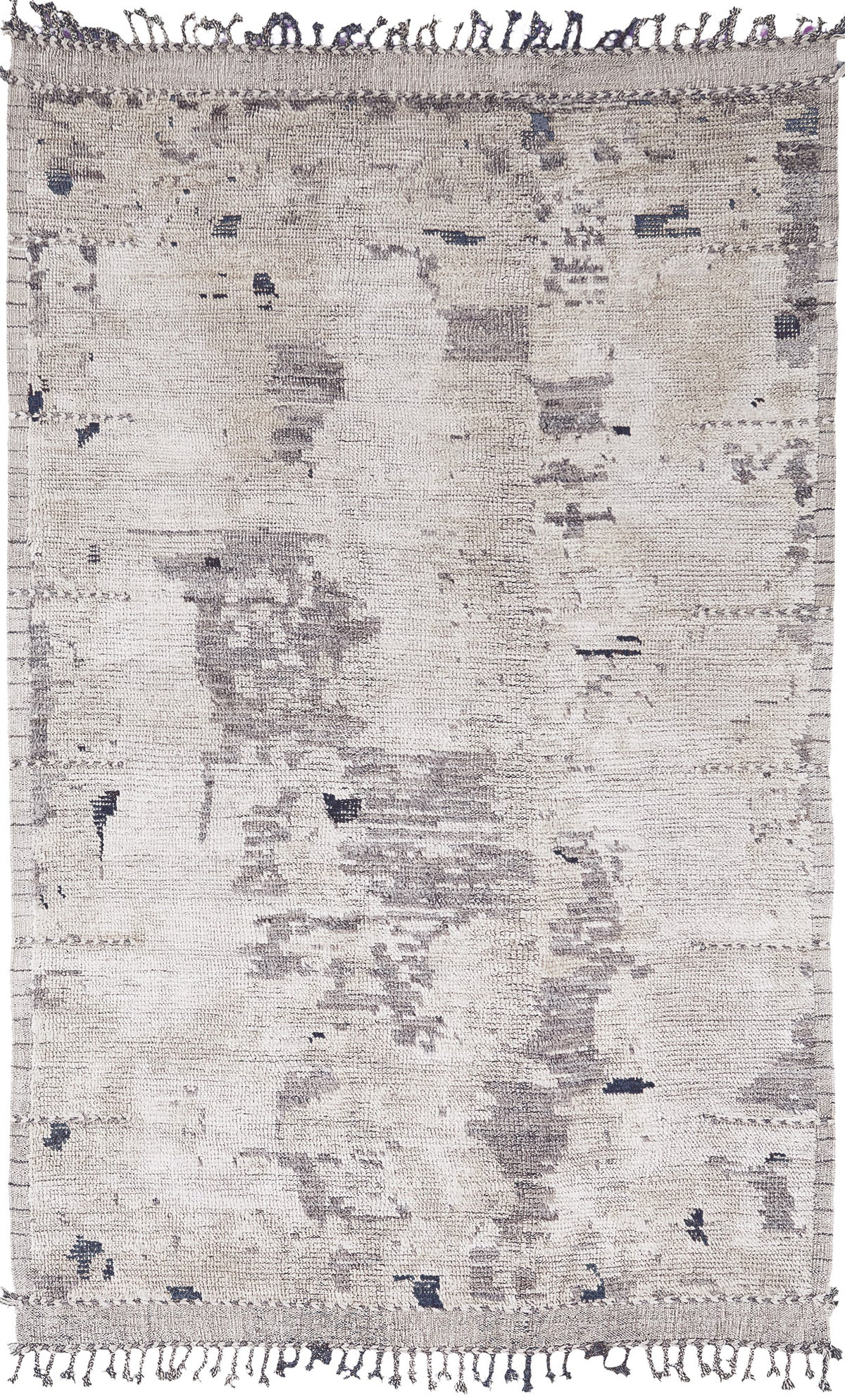 Zazate, Atlas Collection, Ivory Silver - one-of-a-kind handmade area rug