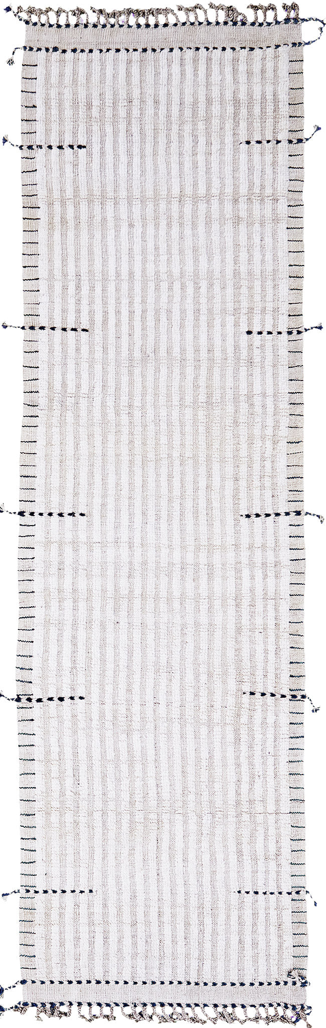 Fohn Runner, Haute Bohemian, Ivory - narrow runner - one-of-a-kind handmade area rug [#1]