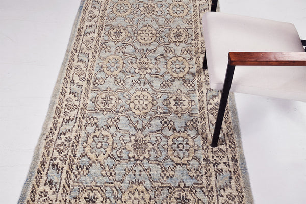 Bakhshayesh Runner, Domicile Collection - narrow runner - detailed border and fringe [#2]