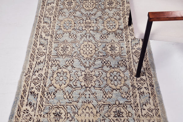 Bakhshayesh Runner, Domicile Collection - narrow runner - overhead flat lay view [#1]