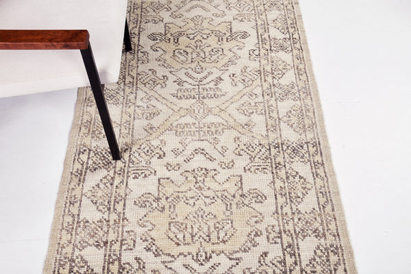 Oushak Runner, Domicile Collection - overhead flat lay view [#1]