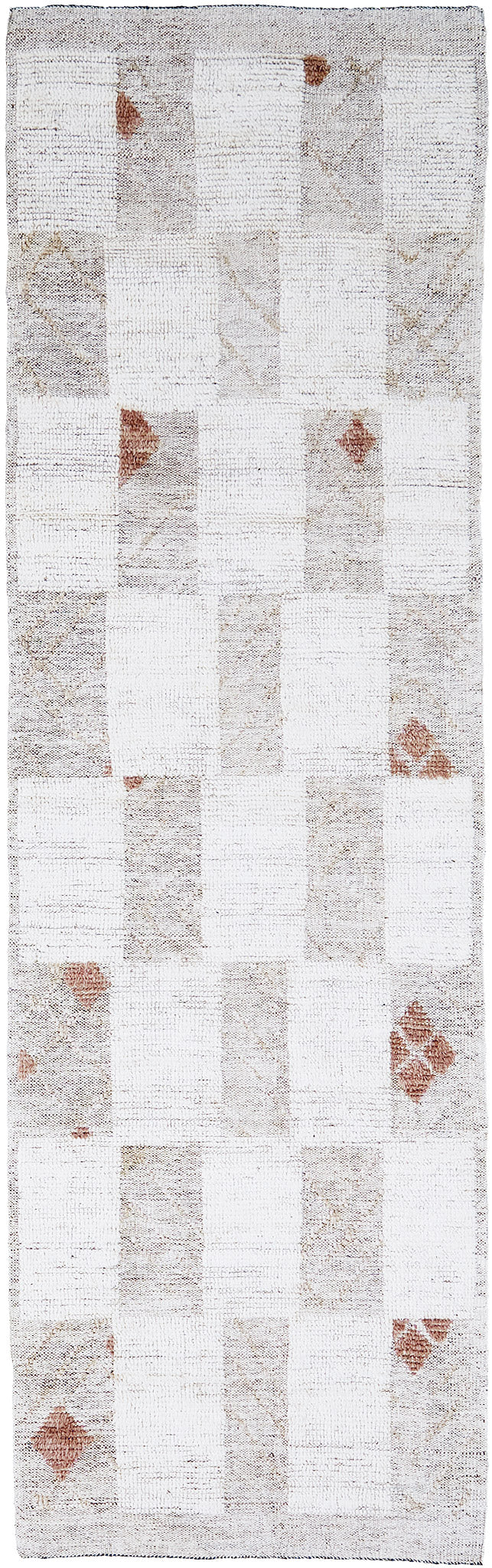 Tavret Runner, Nomad Collection, Ivory Spice - narrow runner - one-of-a-kind handmade area rug [#1]