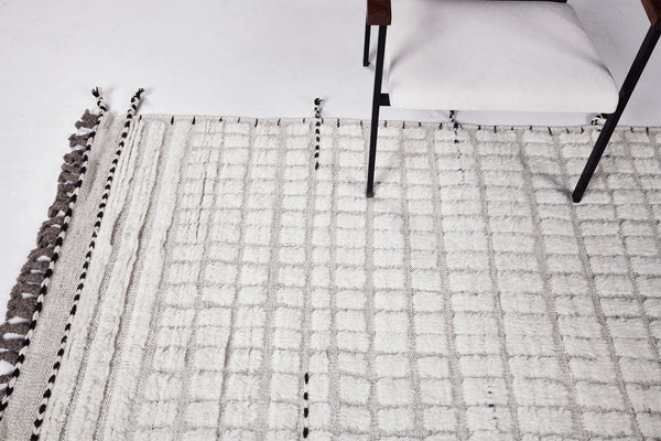 Hoeshk Runner, Haute Bohemian, Ivory - narrow runner - styled in room setting [#3]