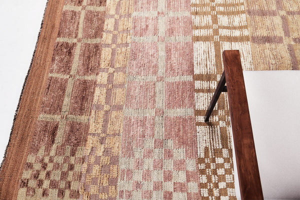 Shatranja, Kust Collection, Multi Rose - detailed border and fringe [#2]