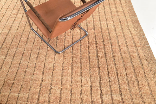 Baragsen, Nomad Collection, Bright Coral - detailed border and fringe