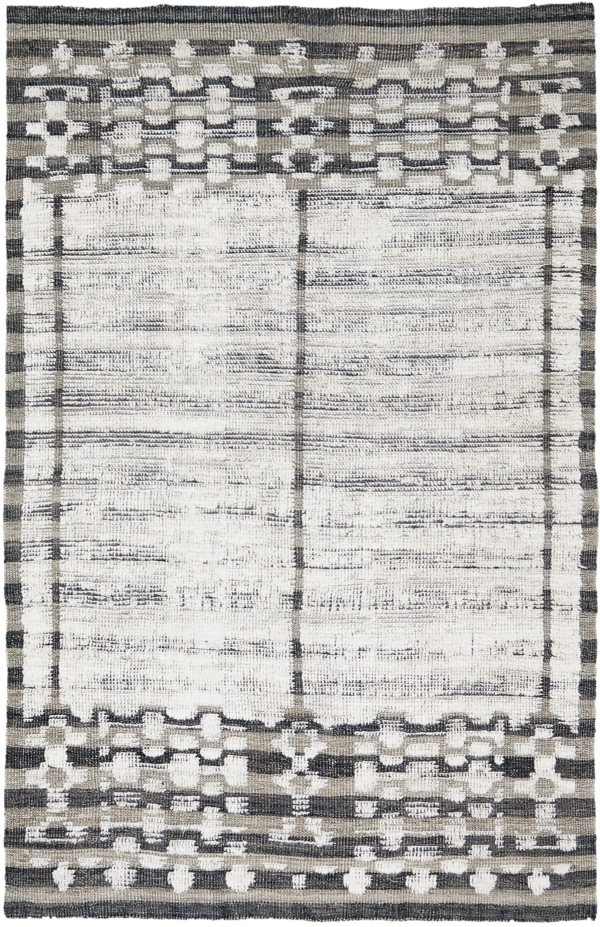 Yedder, Nomad Collection, Ivory Brown - one-of-a-kind handmade area rug [#2]
