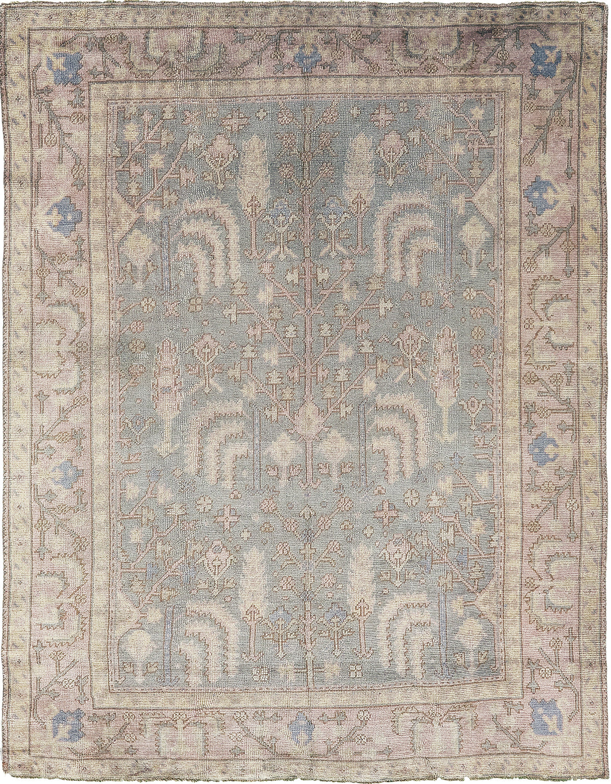 Antique Turkish Oushak - hand-knotted in Turkey - one-of-a-kind handmade area rug [#12]