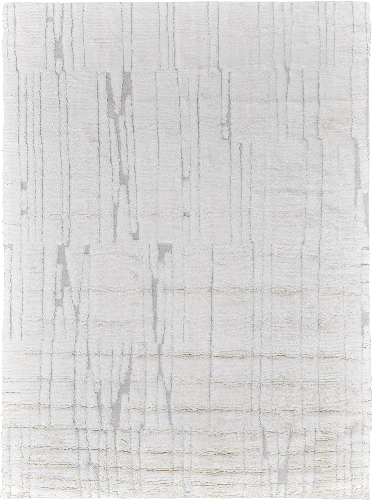 Notes, Design Rhymes, Ivory - one-of-a-kind handmade area rug [#1]