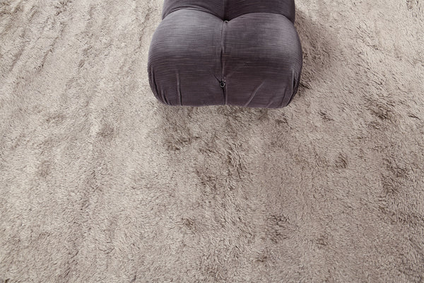 Moroccan Sand, Loam Collection, Storm - handwoven in Morocco - overhead flat lay view