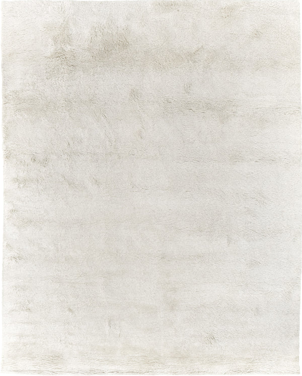 Moroccan Sand, Loam Collection, Ivory - handwoven in Morocco - detailed border and fringe