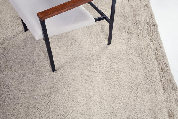 Moroccan Sand, Loam Collection, Taupe - handwoven in Morocco - overhead flat lay view