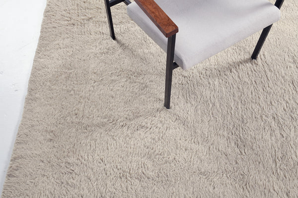 Moroccan Sand, Loam Collection, Taupe - handwoven in Morocco - styled in room setting
