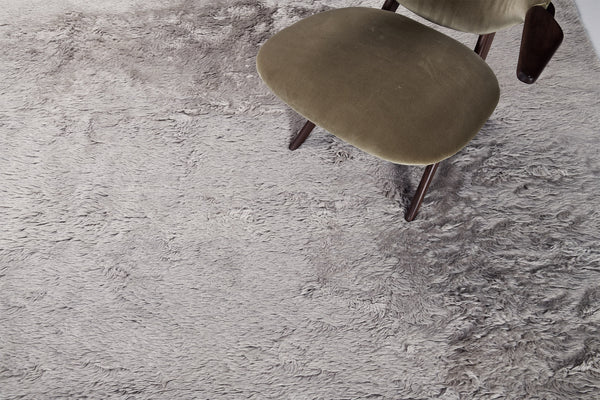 Moroccan Sand, Loam Collection, Silver - handwoven in Morocco - styled in room setting