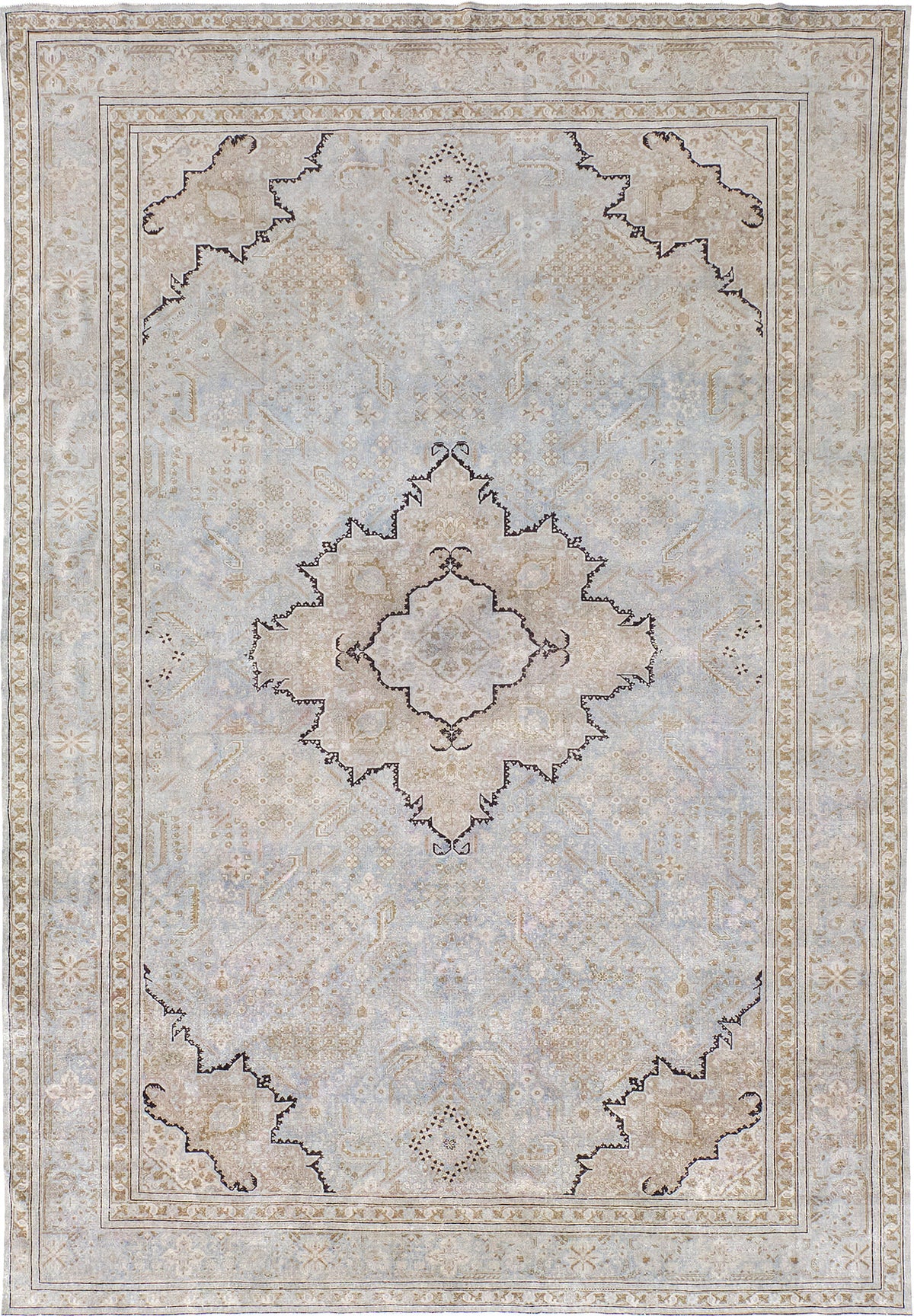 Antique Persian Tabriz - one-of-a-kind handmade area rug [#7]