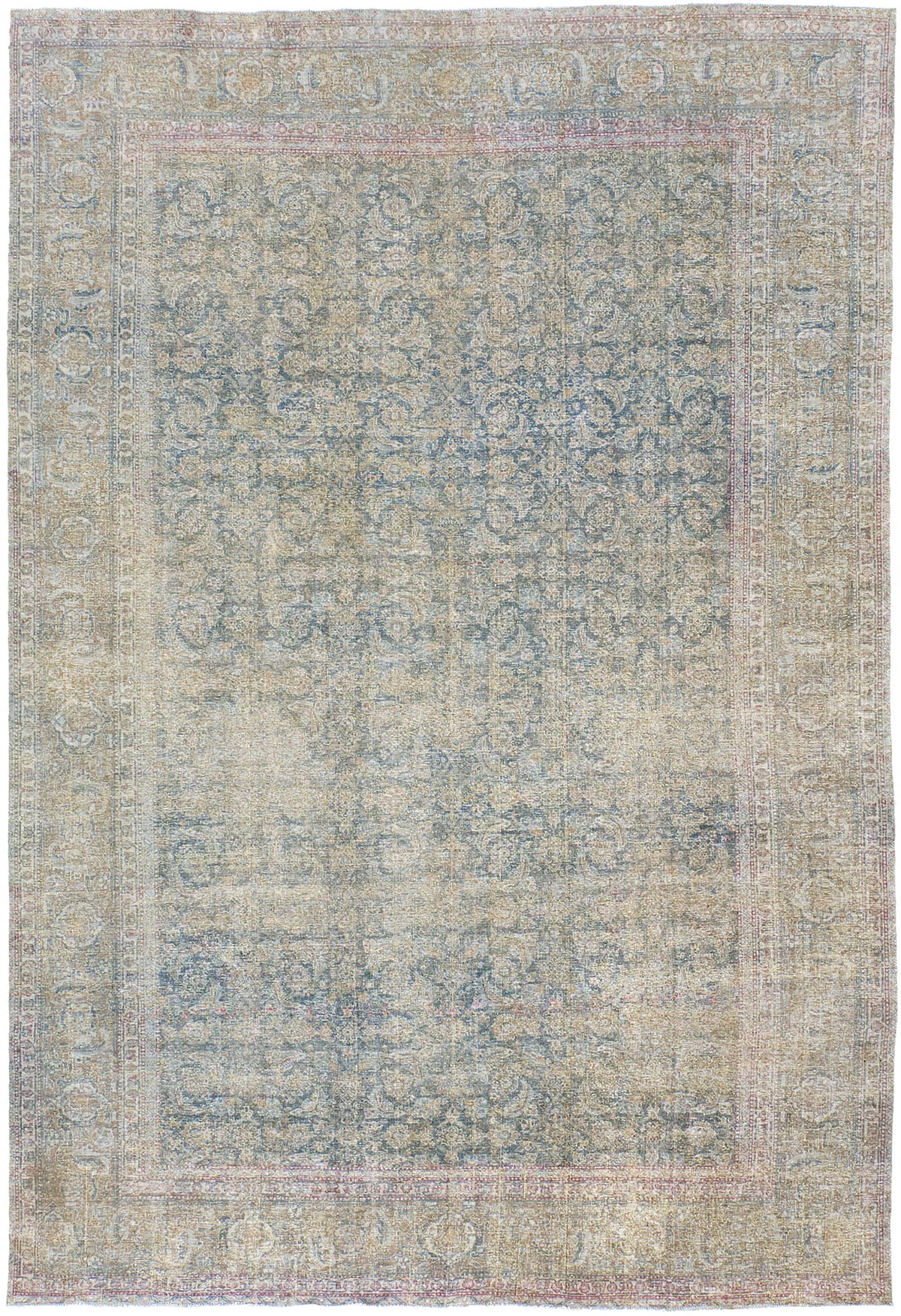Antique Persian Tabriz - one-of-a-kind handmade area rug [#8]