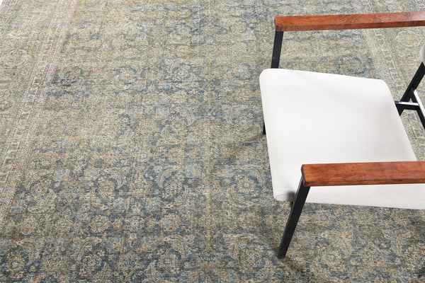 Antique Persian Tabriz - styled in room setting [#8]