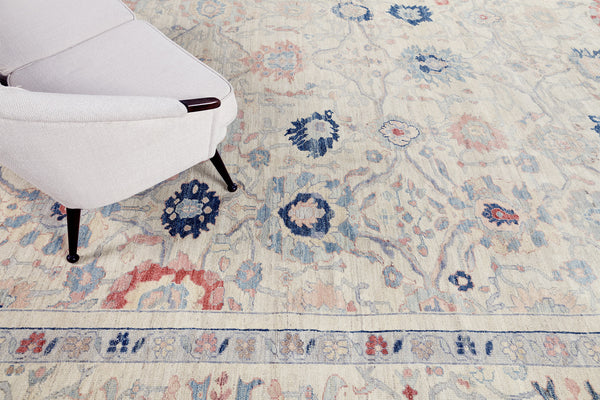 Sultanabad, Sultanabad Collection - close-up of weave texture and pile [#13]