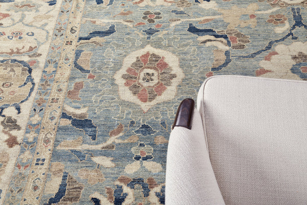 Sultanabad, Sultanabad Collection - detailed border and fringe [#14]