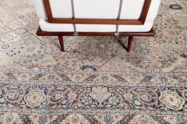 Antique Persian Doroksh - styled in room setting [#2]