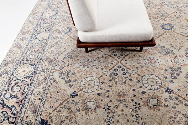 Antique Persian Doroksh - detailed border and fringe [#2]