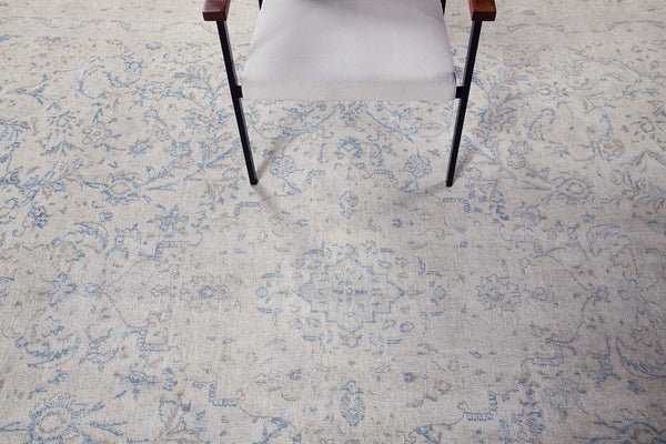 Vintage Persian Tabriz - detailed border and fringe [#2]
