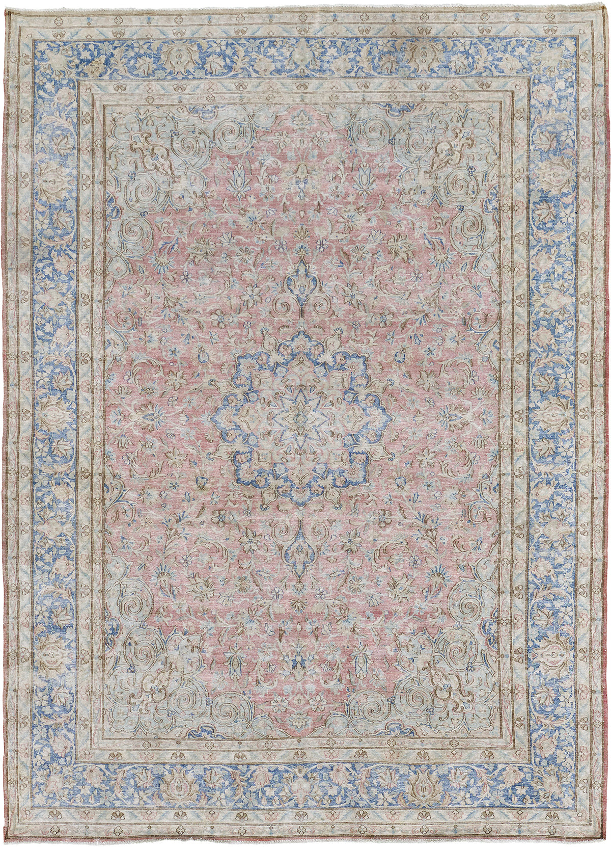 Vintage Persian Mashad - one-of-a-kind handmade area rug
