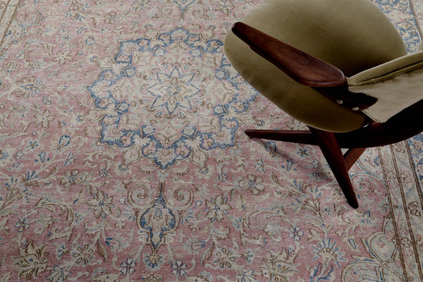 Vintage Persian Mashad - styled in room setting