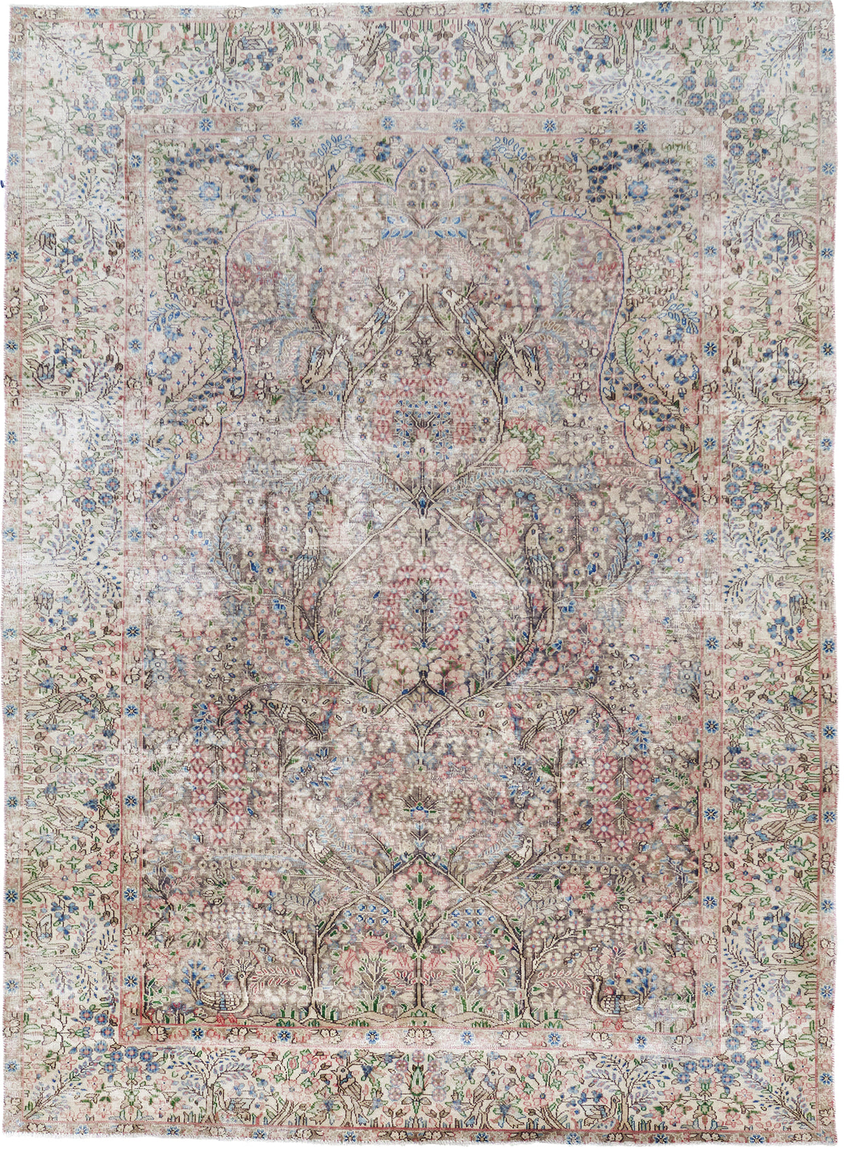 Vintage Persian Kerman - one-of-a-kind handmade area rug [#2]