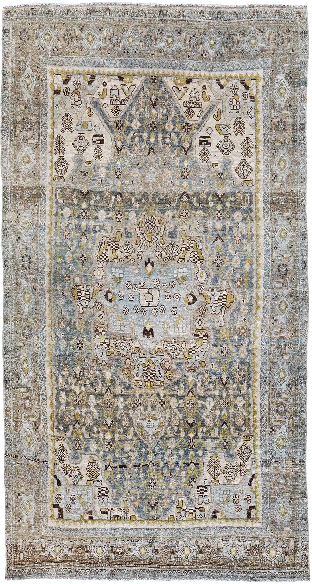 Antique Persian Bidjar - one-of-a-kind handmade area rug [#4]