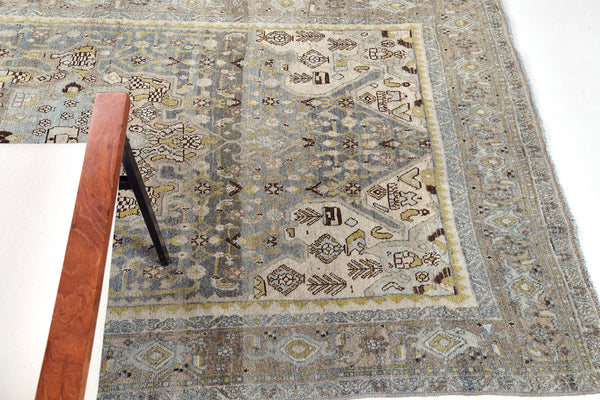 Antique Persian Bidjar - styled in room setting [#4]