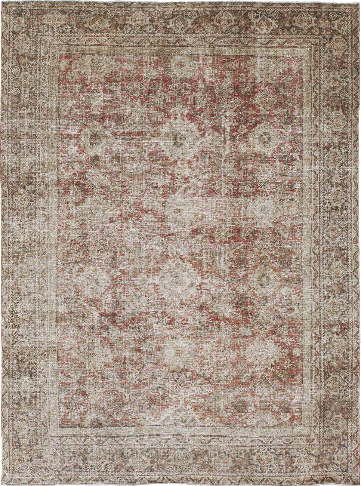Antique Persian Mahal - one-of-a-kind handmade area rug [#8]