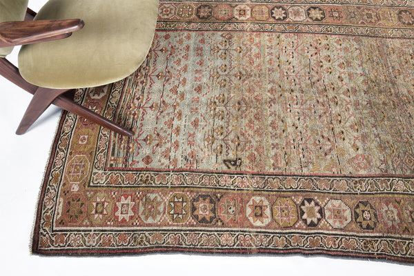 Antique Persian Bidjar - detailed border and fringe [#5]