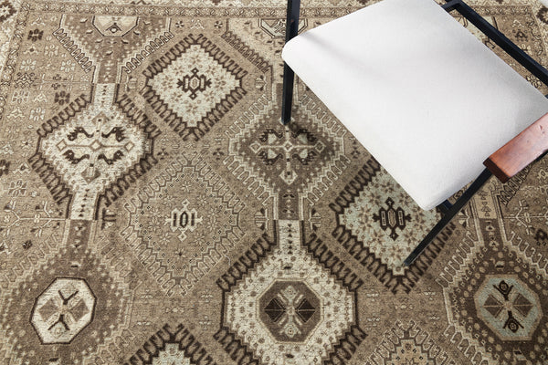 Antique Persian Yalameh - detailed border and fringe