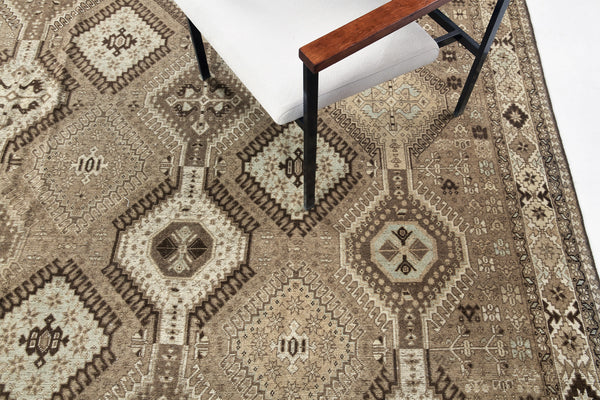 Antique Persian Yalameh - full length showing color variation