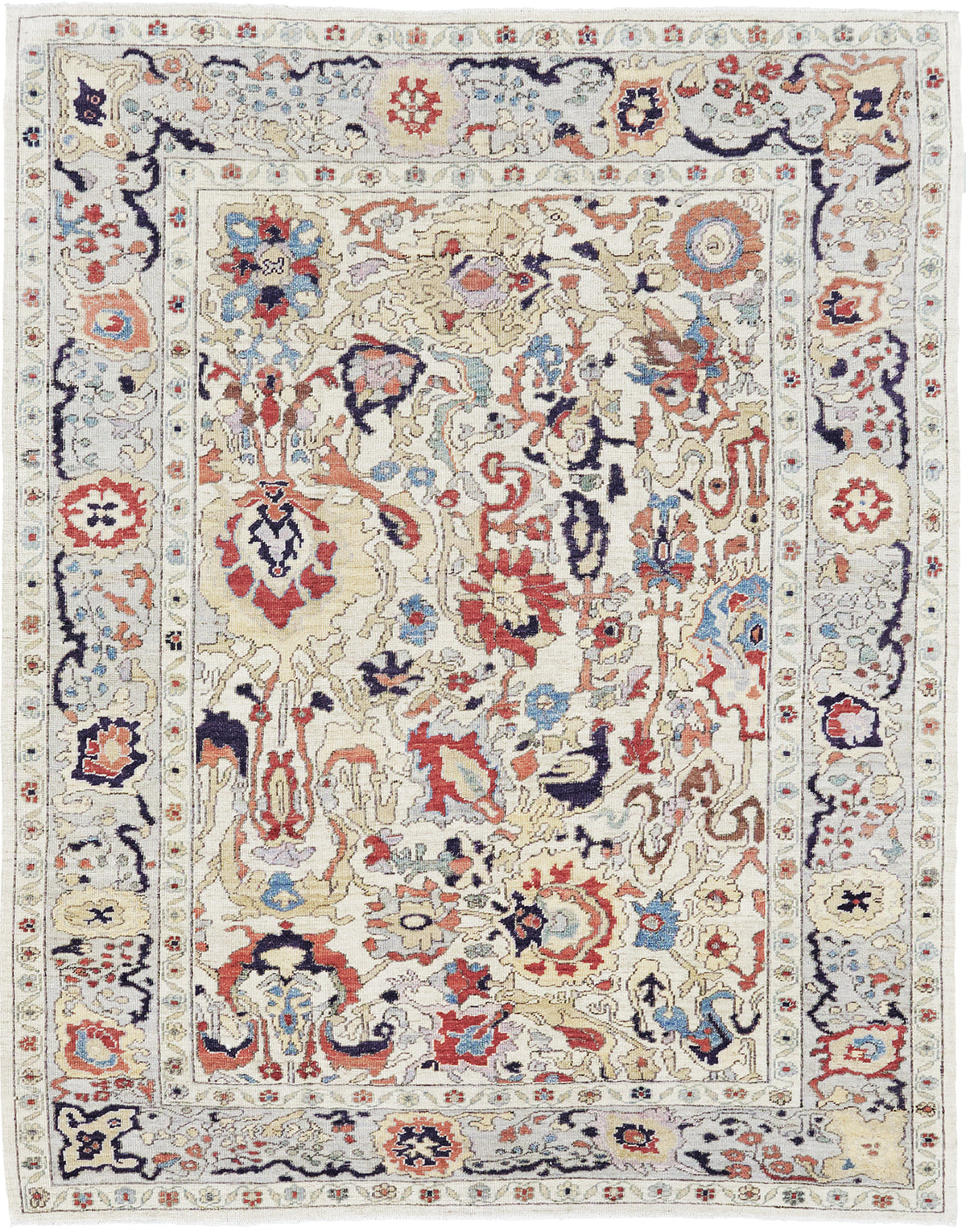 Oushak, Sultanabad Collection - one-of-a-kind handmade area rug [#7]