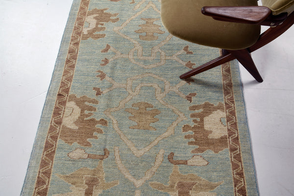Oushak Runner, Sultanabad Collection - styled in room setting [#5]