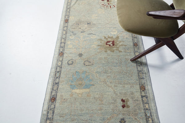 Oushak Runner, Sultanabad Collection - styled in room setting [#8]