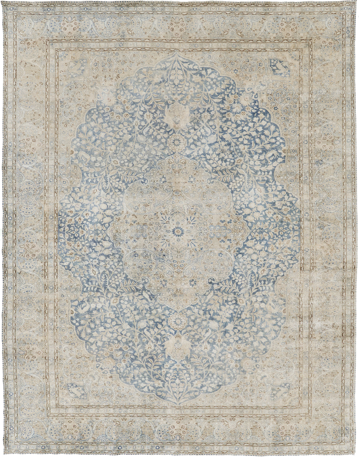 Antique Persian Tabriz - one-of-a-kind handmade area rug [#9]