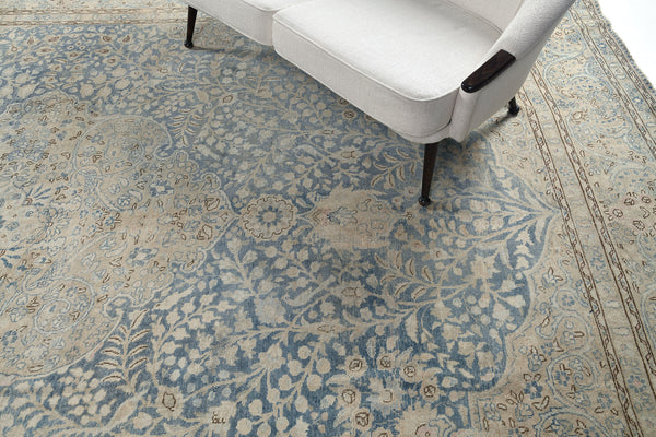 Antique Persian Tabriz - styled in room setting [#9]