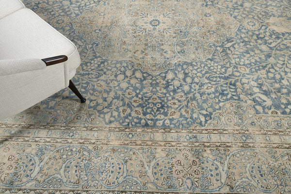 Antique Persian Tabriz - full length showing color variation [#9]