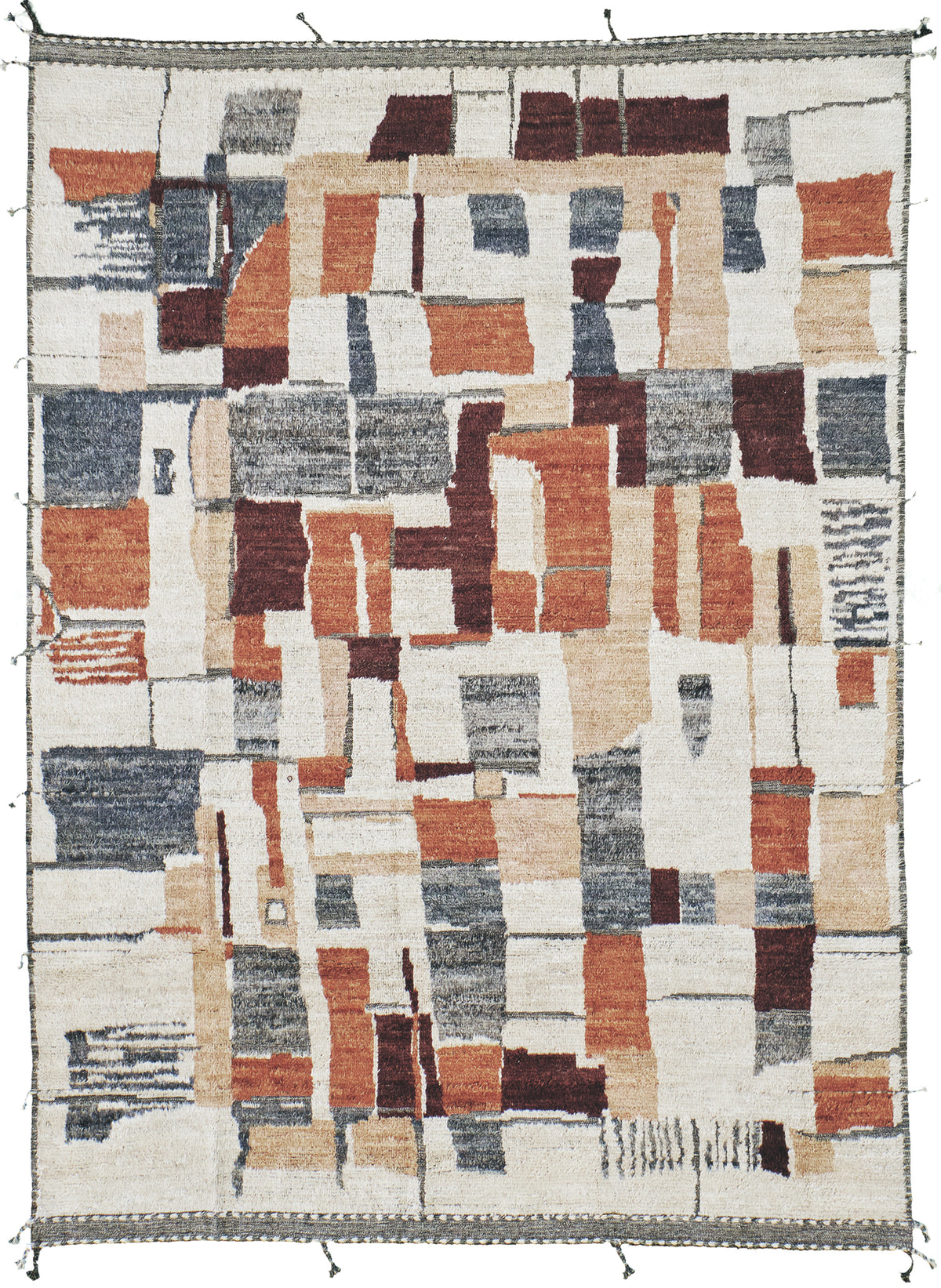 Myza, Atlas Collection, Deep Rust Multi - one-of-a-kind handmade area rug