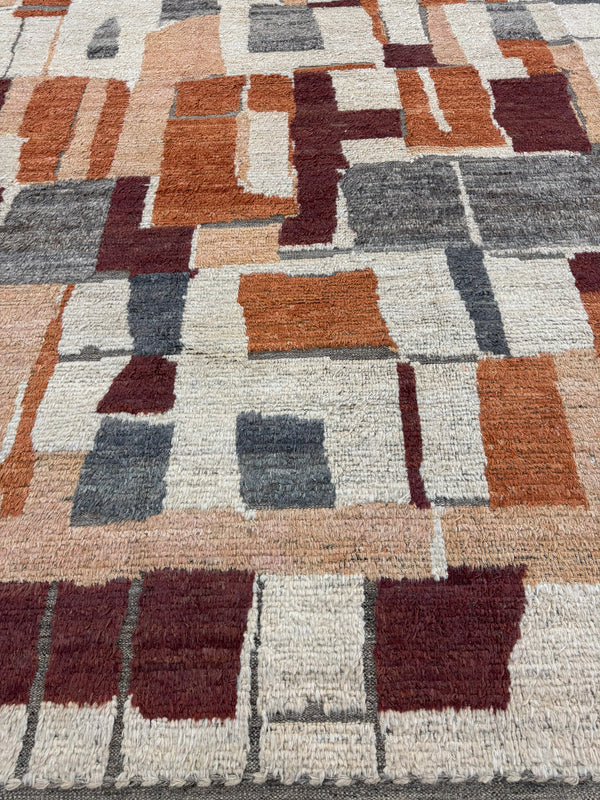 Myza, Atlas Collection, Deep Rust Multi - overhead flat lay view