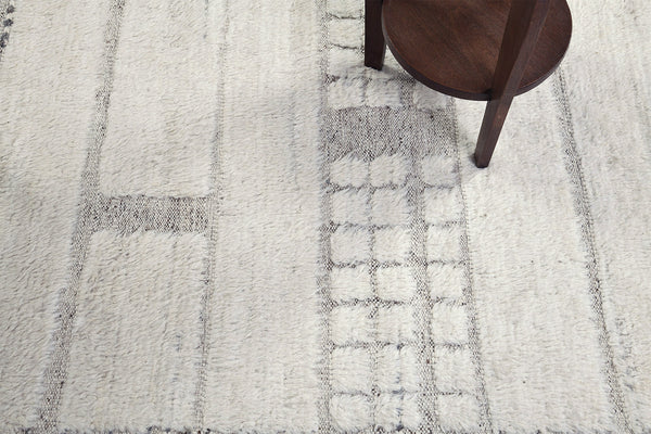 Katabatic Runner, Haute Bohemian, Ivory - narrow runner - overhead flat lay view [#1]