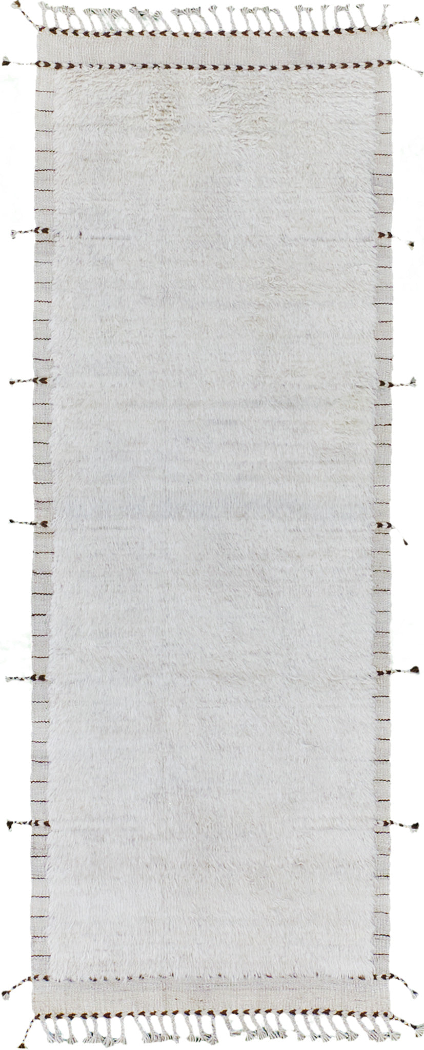 Gregale Runner, Haute Bohemian, Ivory - narrow runner - one-of-a-kind handmade area rug [#2]