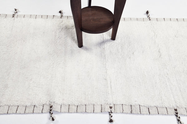 Gregale Runner, Haute Bohemian, Ivory - narrow runner - overhead flat lay view [#2]