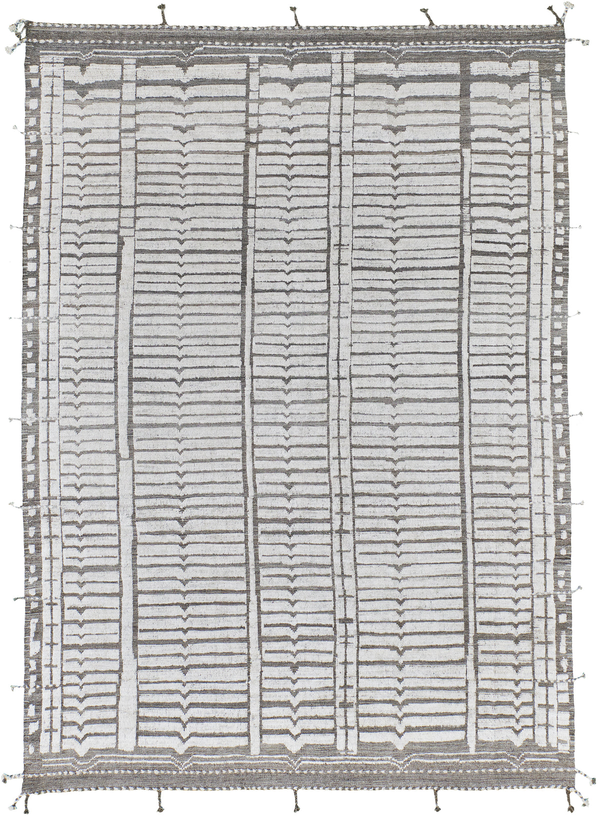 Tala, Atlas Collection, Ivory Silver - one-of-a-kind handmade area rug